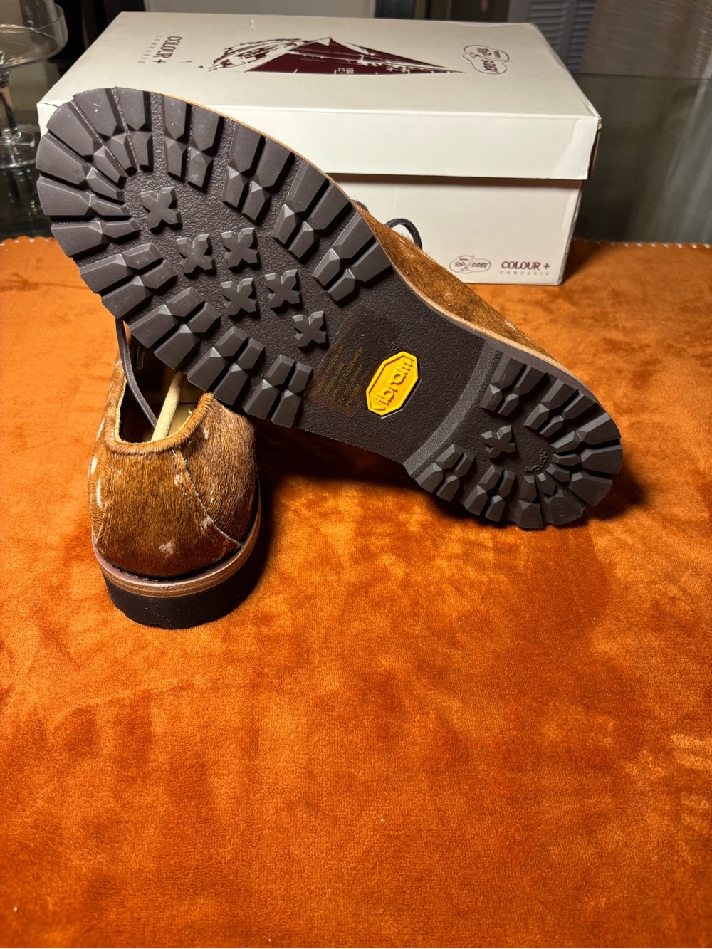 Sperry Brown Spotted Leather Lace-Up Loafers - Picture 6 of 8